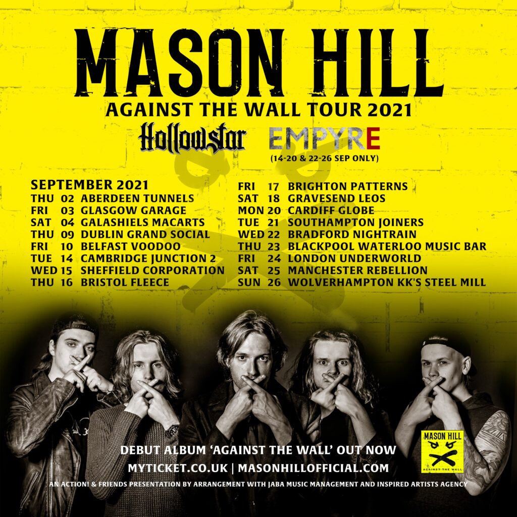 Mason Hill Tour Dates September 2021